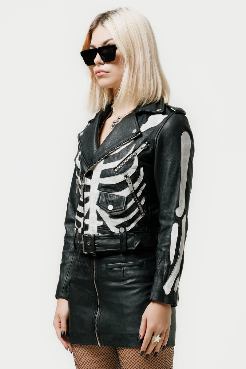 The Skeleton Deuce Biker Jacket