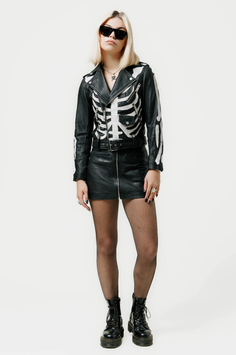 The Skeleton Deuce Biker Jacket