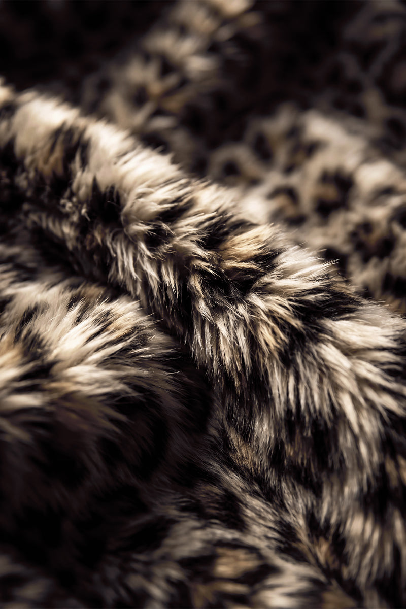 Faux Fur Blazer - Leopard