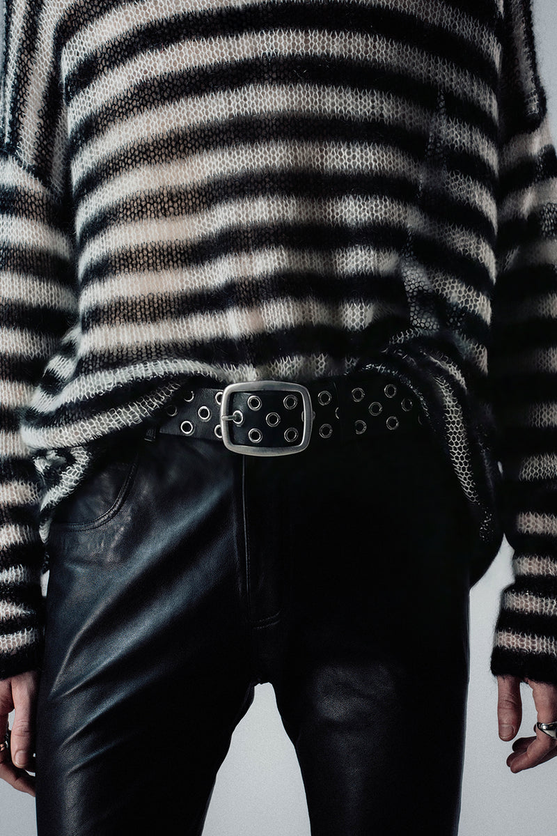 WEILAND BELT - BLACK LEATHER