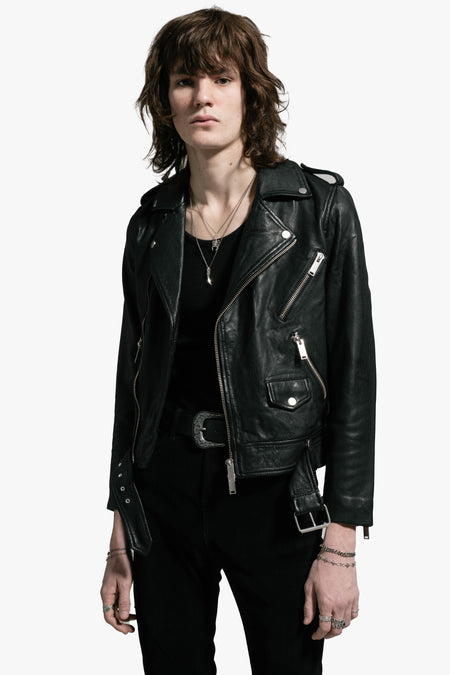 The Deuce Biker Jacket | vintage black