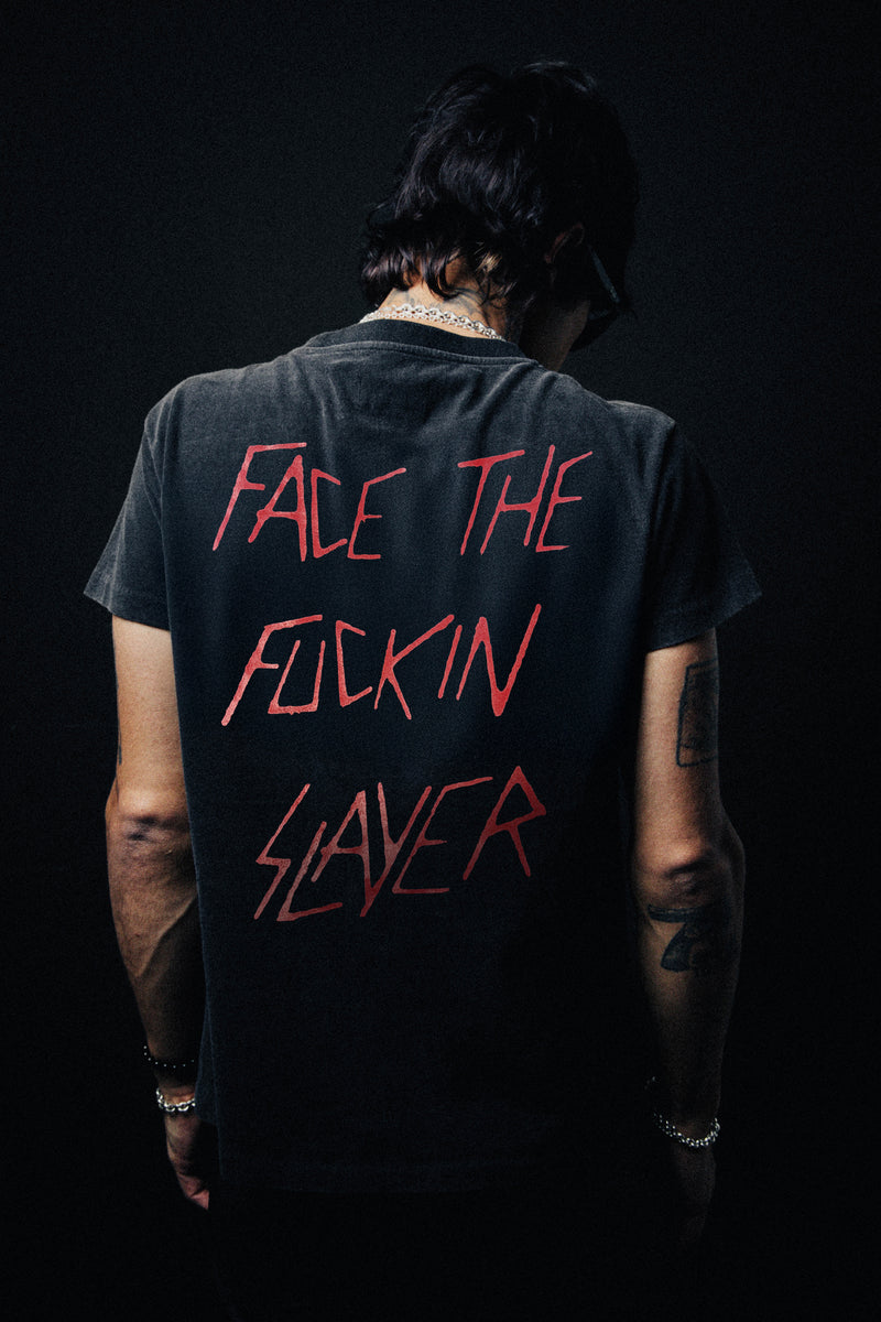 SLAYER FACE THE FUCKIN SLAYER VINTAGE T-SHIRT