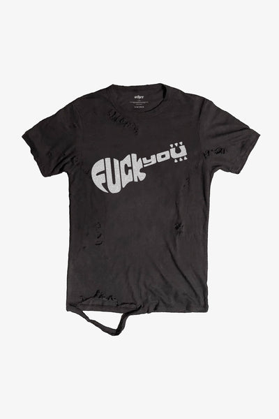 WOMEN'S Fuck You Guitar Thrasher Tee | Black – OTHER