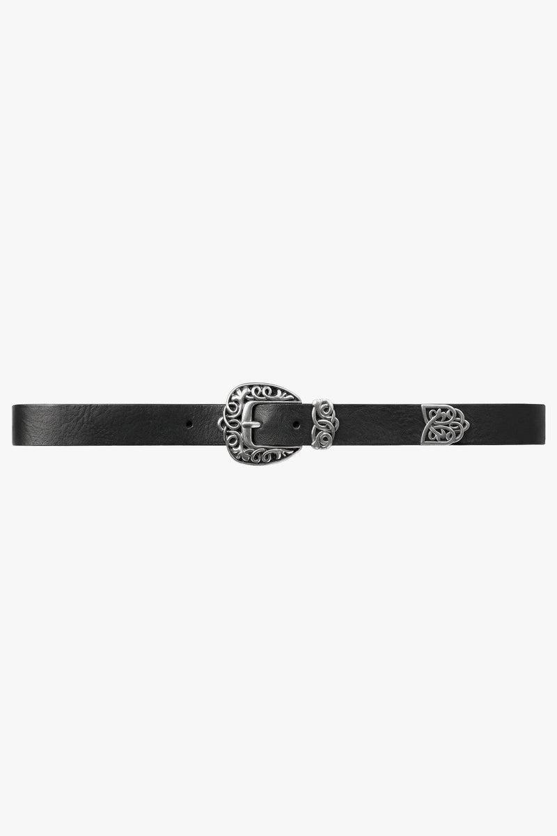 FILIGREE WEST BELT - BLACK