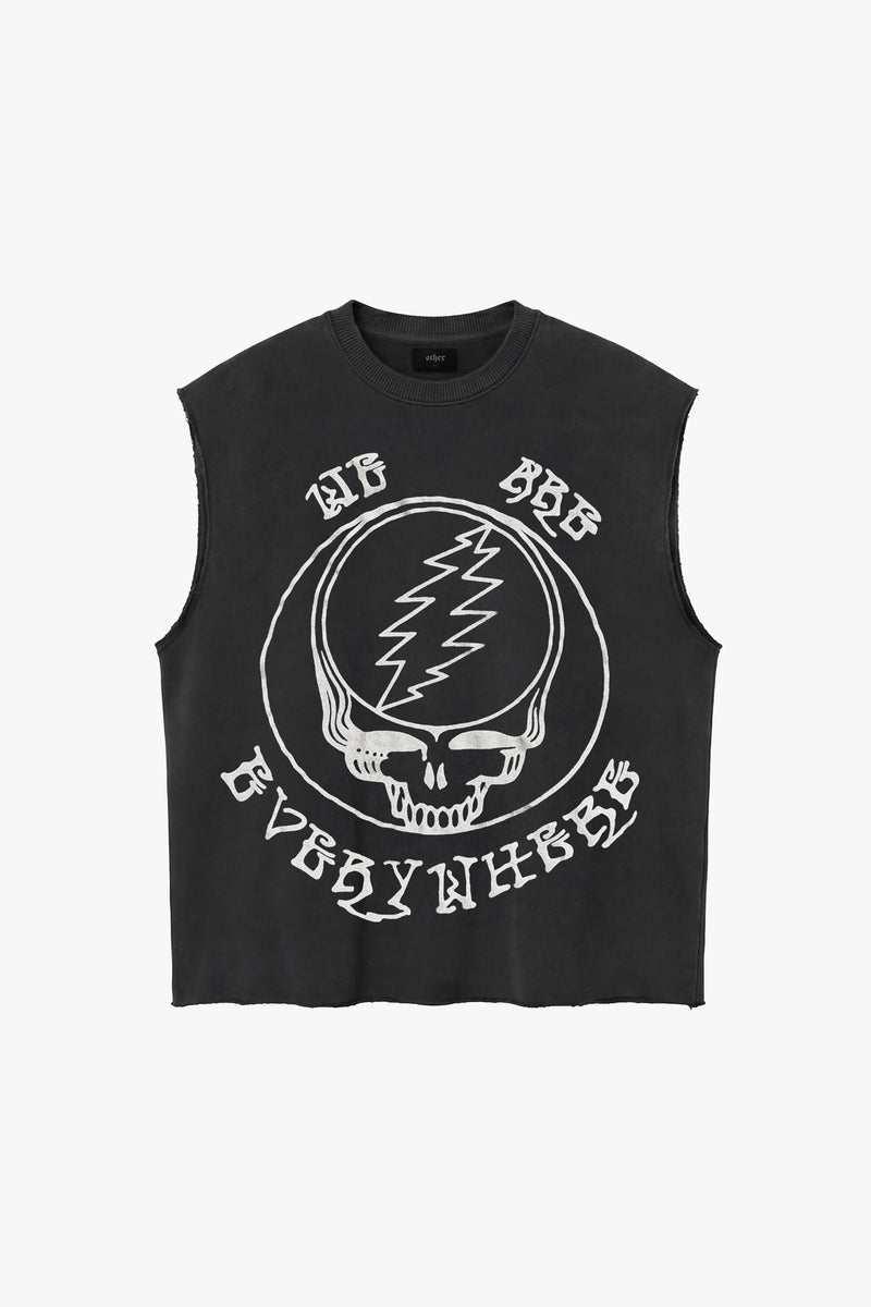 GRATEFUL DEAD WE ARE EVERYWHERE RAW EDGE SWEATSHIRT