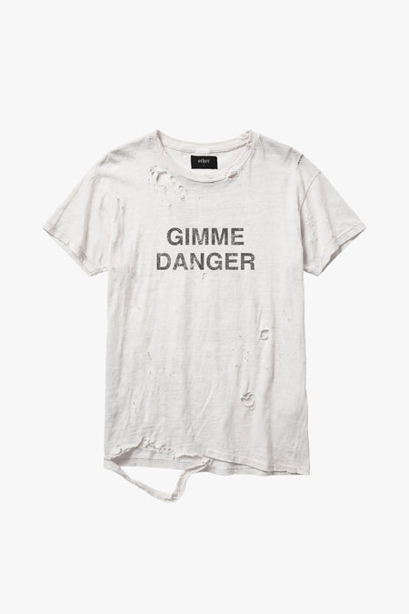 Gimmie Danger Thrasher Tee - Aged White