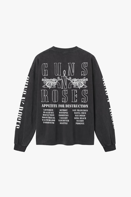 GUNS N' ROSES AFD MONO L/S T-SHIRT