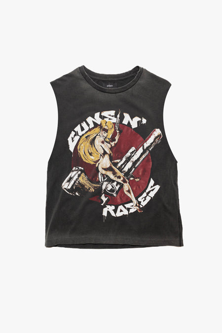 GUNS N' ROSES REVOLVER GIRL VINTAGE TANK