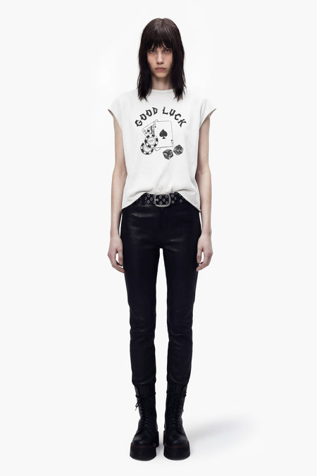 GOOD LUCK ROCKER TEE - WOMEN