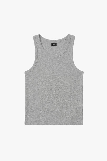 Heavy Rib  Beater Vest - Grey