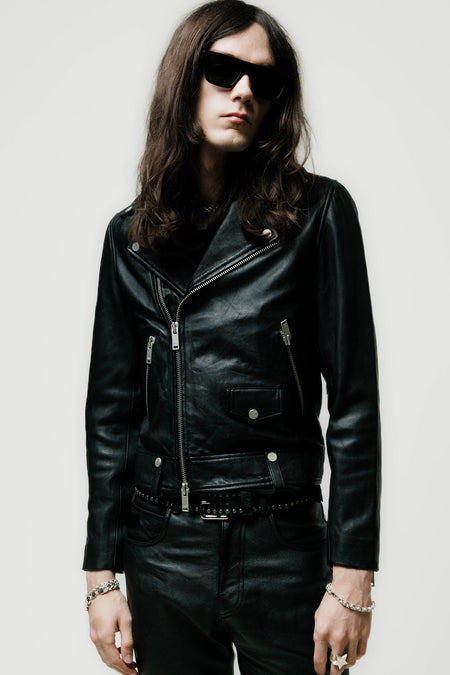 COLT LEATHER BIKER JACKET |  VINTAGE BLACK