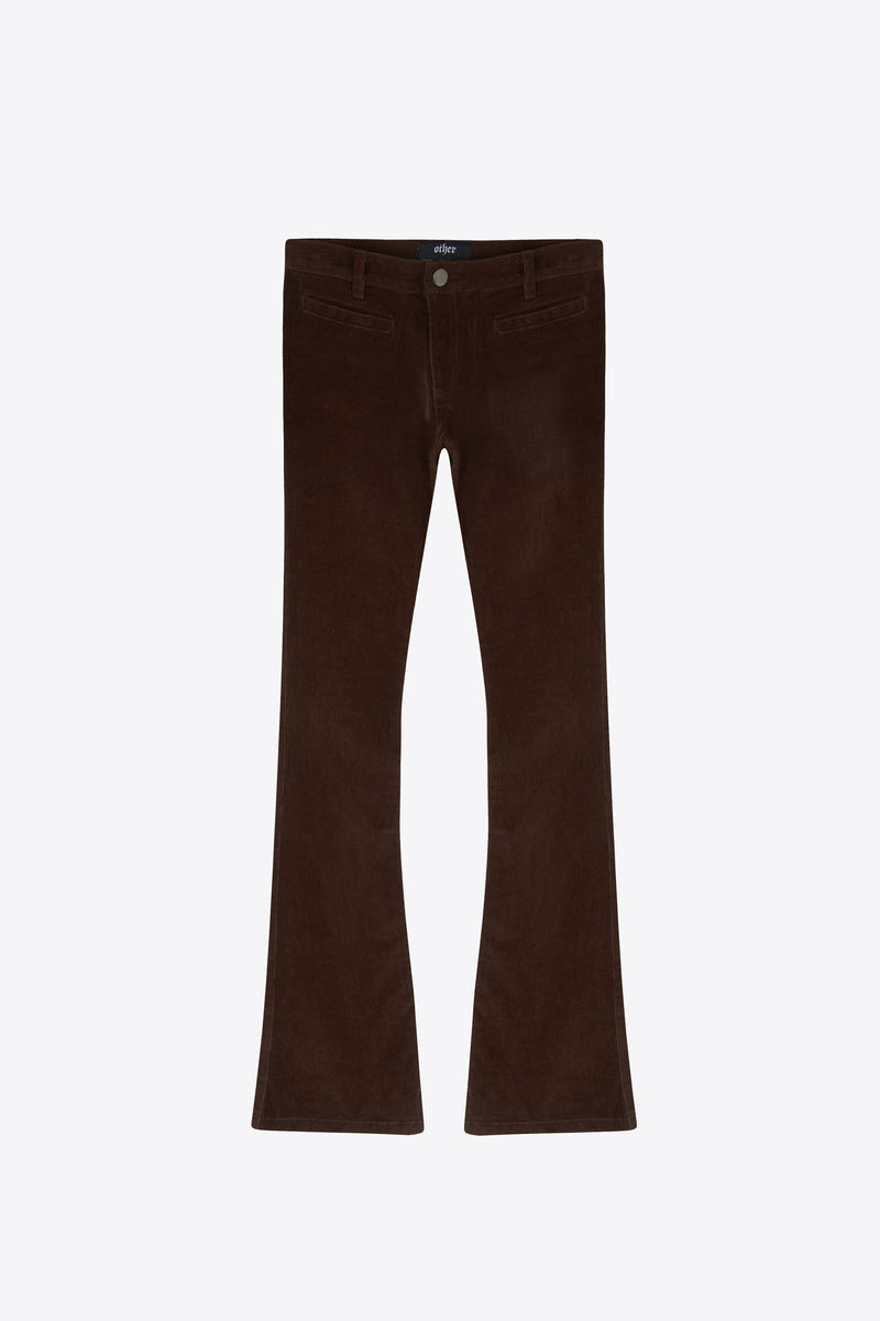 O24 Flared Chord Pants | Dark Brown
