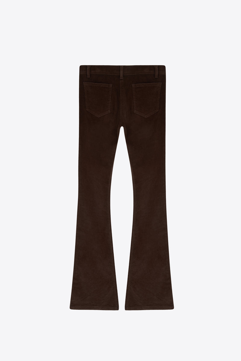 O24 Flared Chord Pants | Dark Brown