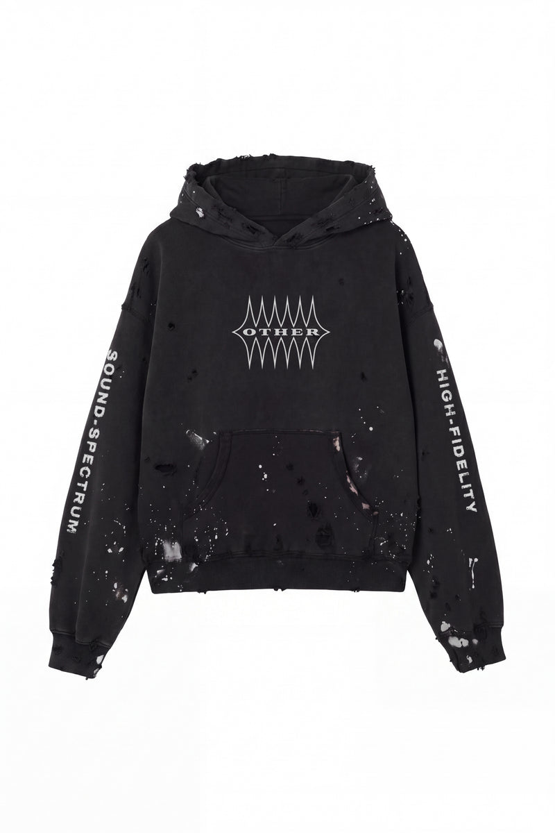 High Fidelity Print Studio Hoodie - Aged black - Women
