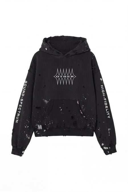 High Fidelity Print Studio Hoodie - Aged black