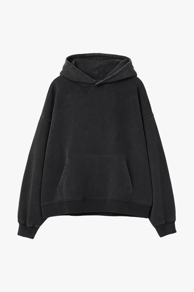 Vintage Issue  Oversized Hoodie - Vintage Black-Women