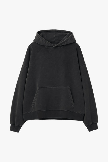 Vintage Issue  Oversized Hoodie - Vintage Black-Women