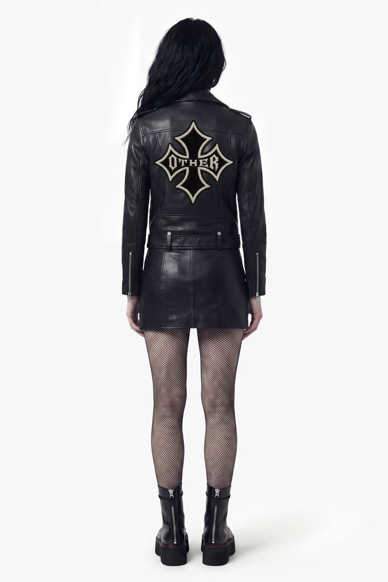 Icon Deuce  Biker Jacket -Icon Patch Vintage Black - Women