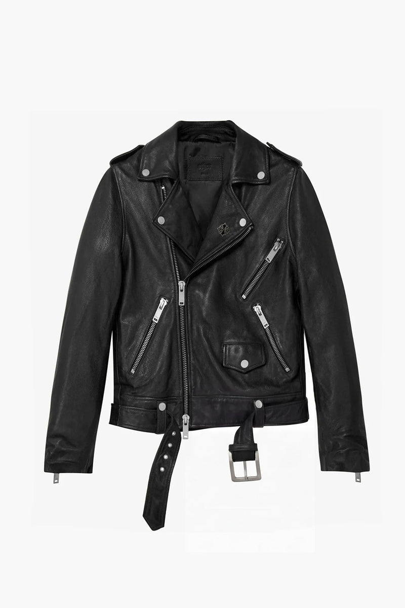 Icon Deuce  Biker Jacket -Icon Patch Vintage Black