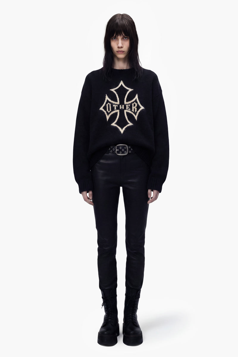 Icon Berwick Brushed Knit jumper - Black - Women