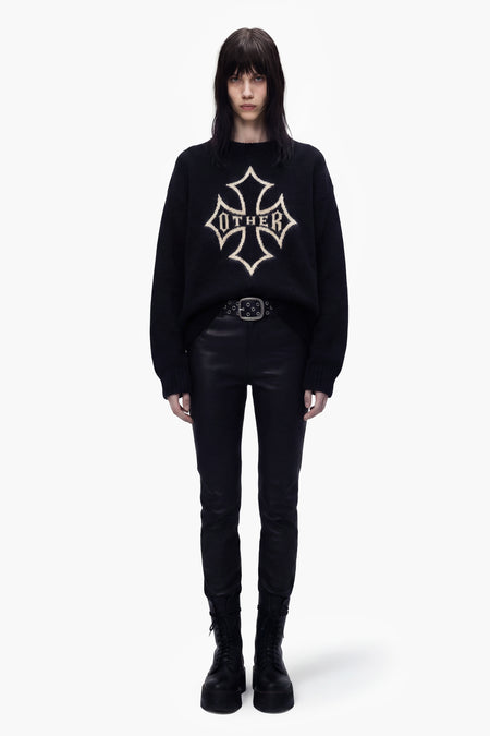 Icon Berwick Brushed Knit jumper - Black - Women