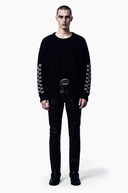 Icon Berwick Brushed knit Cardigan - Black