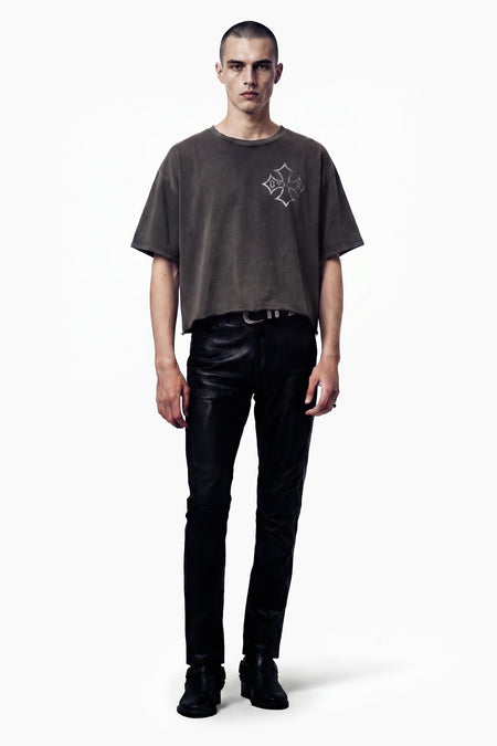 Icon Raw Edge Vintage Issue Oversized T-Shirt - Heavy Relic Black
