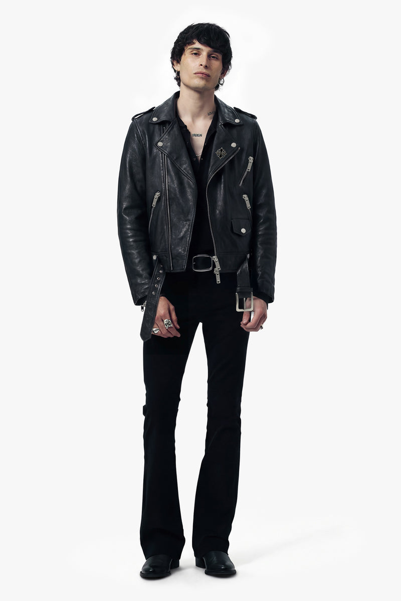 Icon Deuce  Biker Jacket -Icon Patch Vintage Black