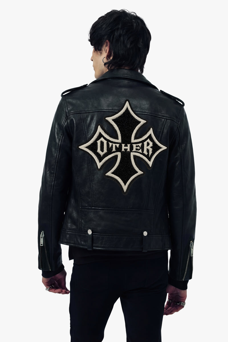 Icon Deuce  Biker Jacket -Icon Patch Vintage Black