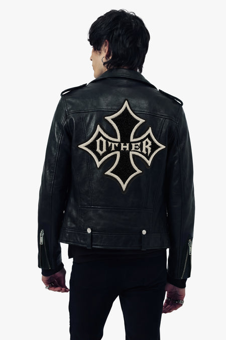 Icon Deuce  Biker Jacket -Icon Patch Vintage Black