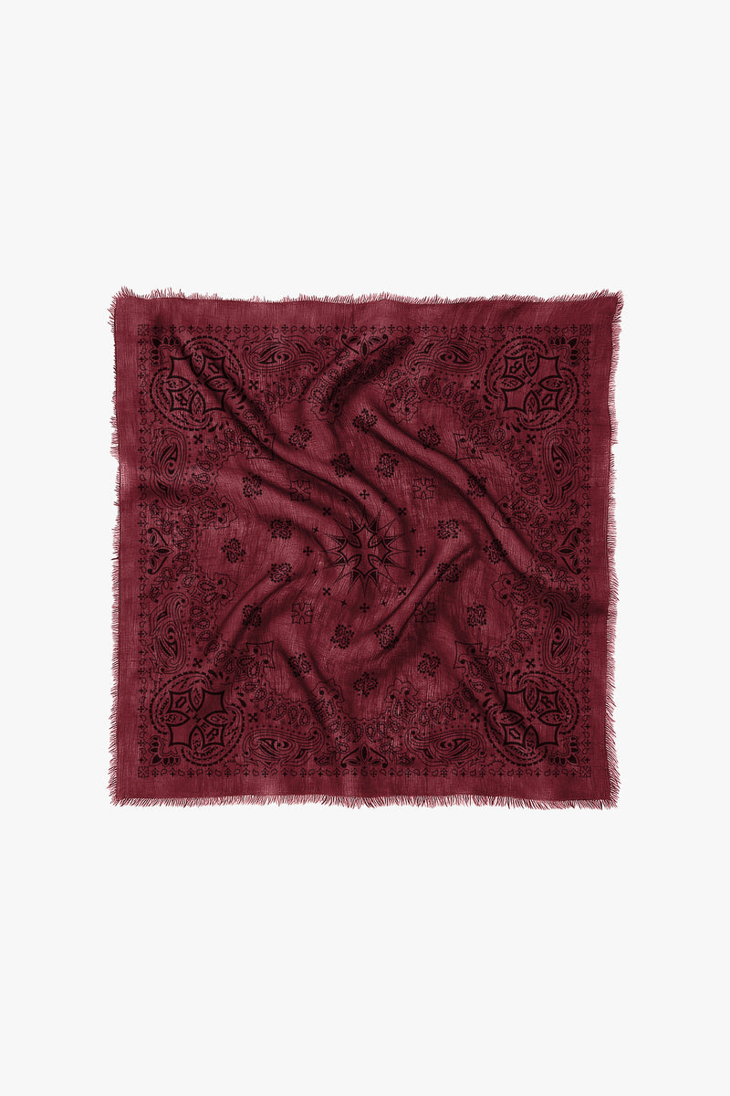 Chiffon Bandana - Oxblood