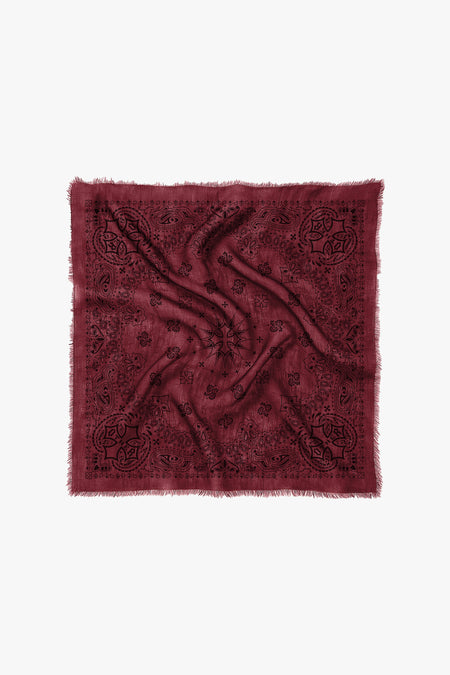 Chiffon Bandana - Oxblood