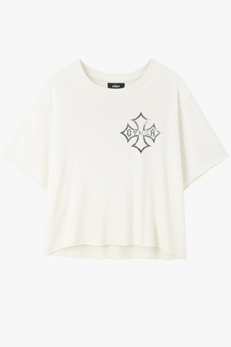 Icon Raw Edge Vintage Issue Oversized T-Shirt - Blonde