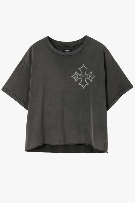 Icon Raw Edge Vintage Issue Oversized T-Shirt - Heavy Relic Black