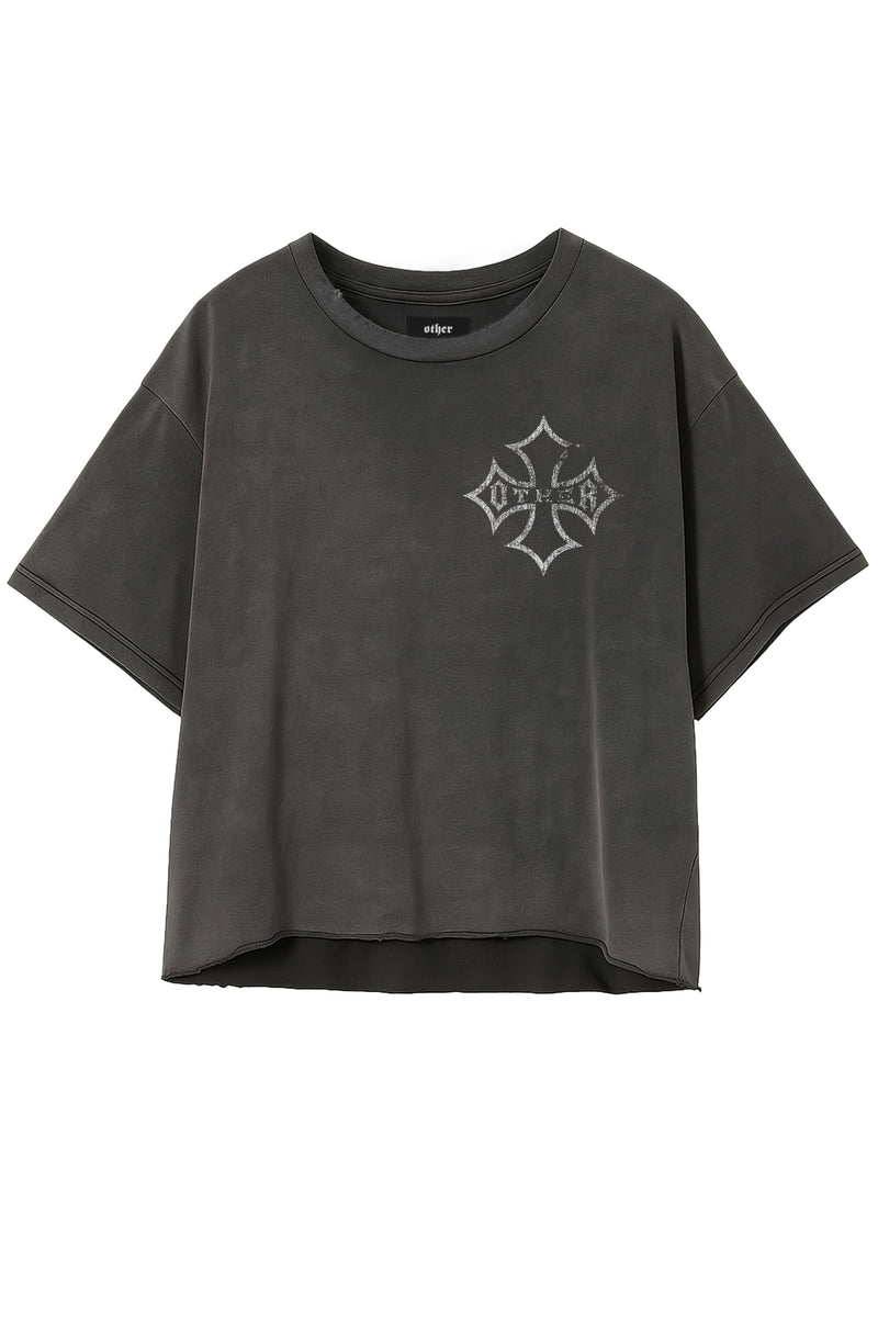 Icon Raw Edge Vintage Issue Oversized T-Shirt - Heavy Relic Black - Women