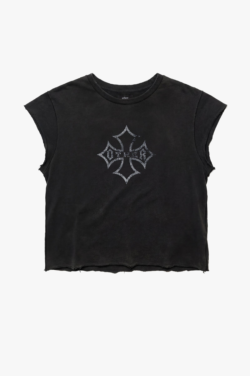 Icon Vintage Issue Raw Edge T-Shirt - Worn Black - Women