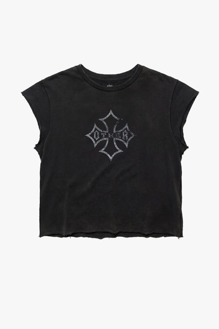 Icon Vintage Issue Raw Edge T-Shirt - Worn Black