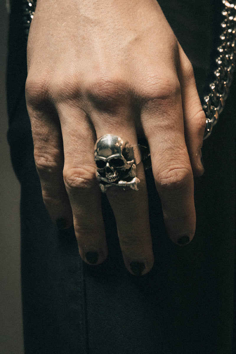 .925 Skull & Crossbones Ring | Silver