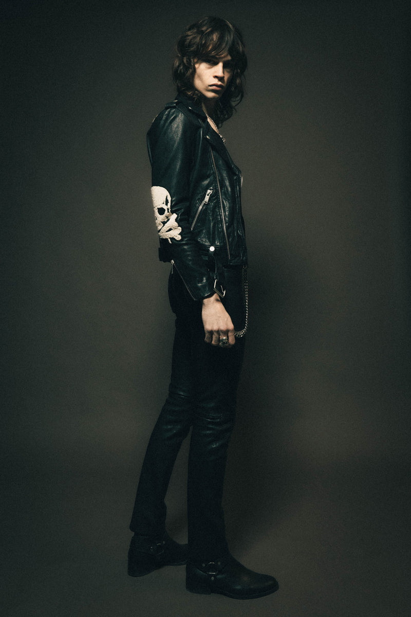 The Skull & Crossbones Patch Deuce Biker Jacket