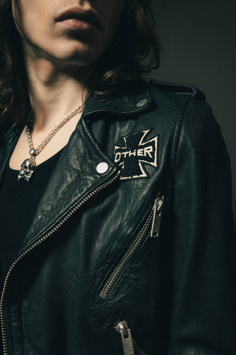 The Skull & Crossbones Patch Deuce Biker Jacket