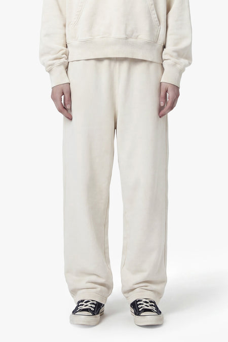 Vintage Issue Wide Leg Sweatpants - Vintage White-Women