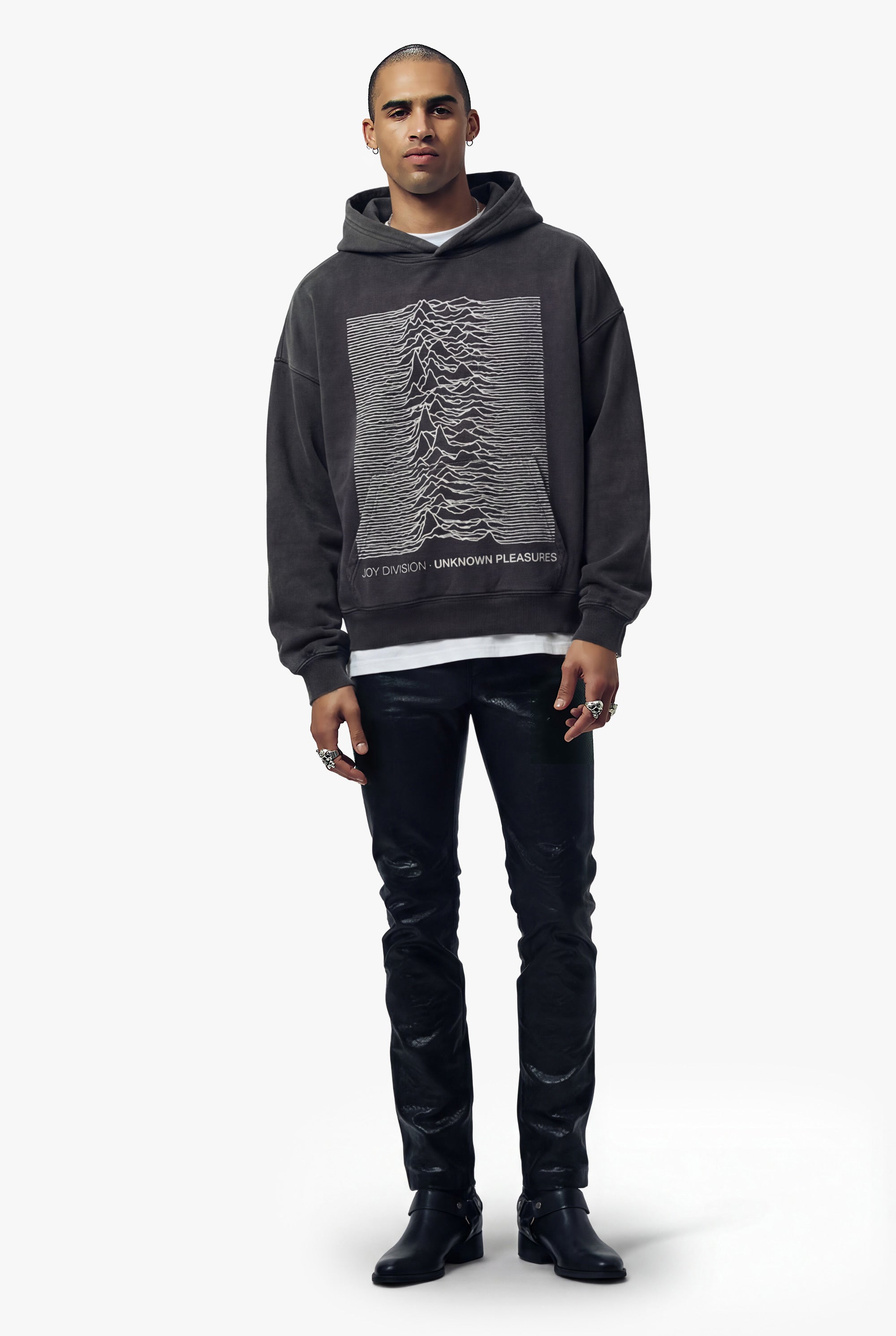 JOY DIVISION UNKNOWN PLEASURES VINTAGE HOODIE ‐ OTHER