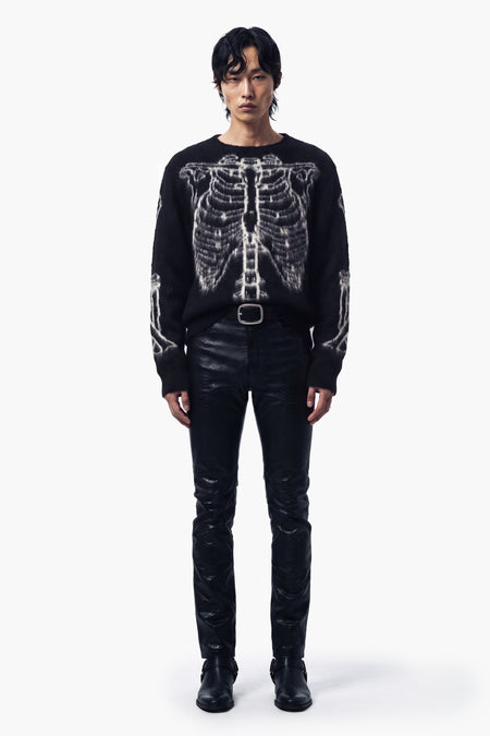 REVERSE SKELETON JUMPER - BLACK