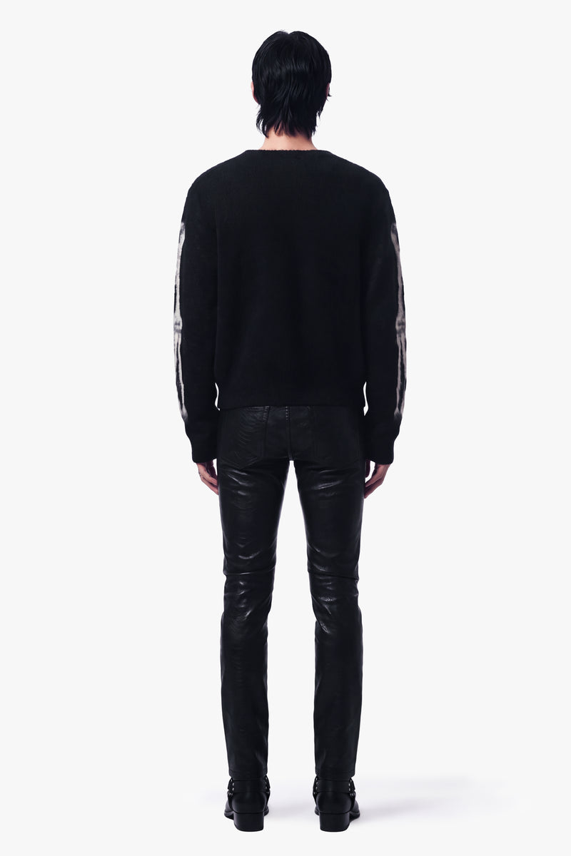 REVERSE SKELETON JUMPER - BLACK
