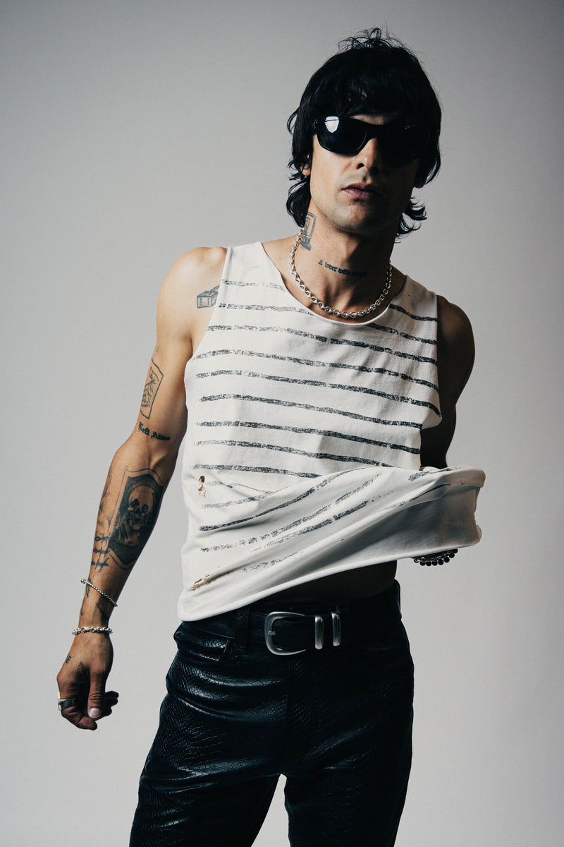 STRIPE DESTROYED TANK