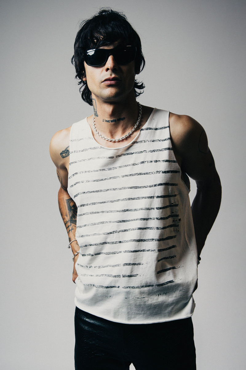STRIPE DESTROYED TANK