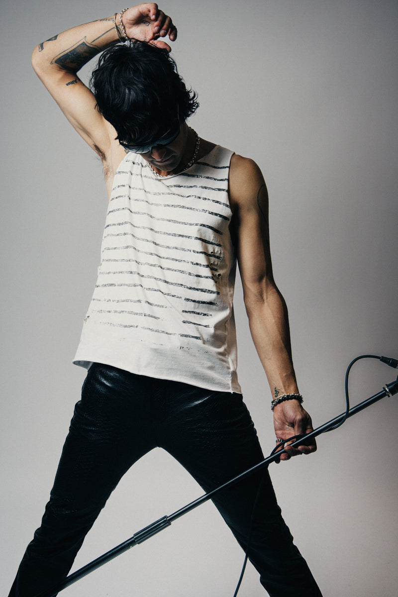 STRIPE DESTROYED TANK