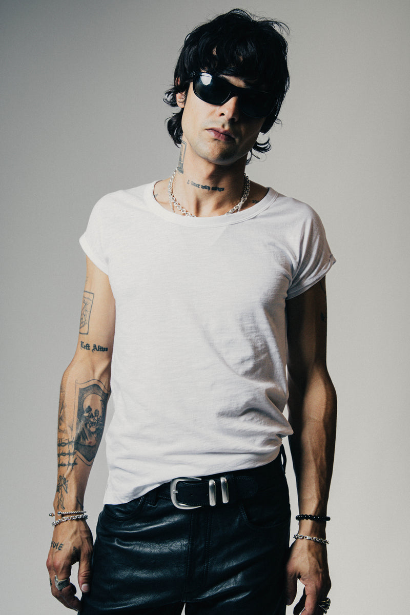 Lazarus Scoop Neck T-Shirt - Bone