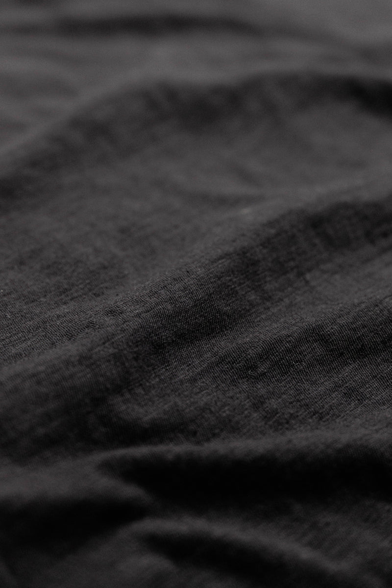 Lazarus Scoop Neck T-Shirt - Black