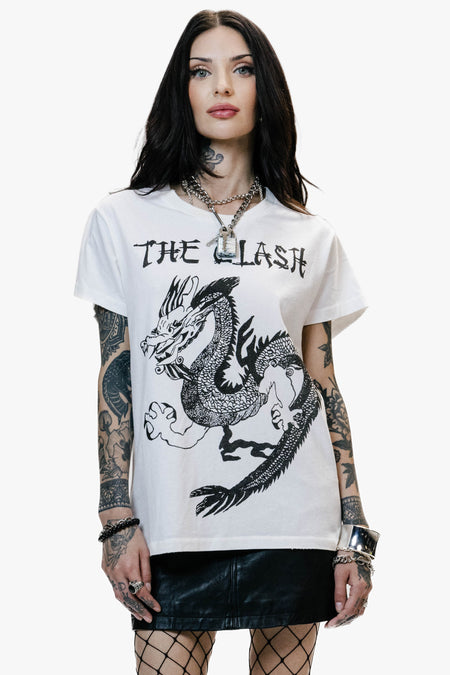 THE CLASH DRAGON VINTAGE T-SHIRT